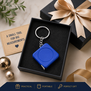 ARTICLE CADEAU - Mini mètre ruban porte-clés de 1 m – Cadeau promotionnel pratique et outil de mesure de poche - Product Image 2