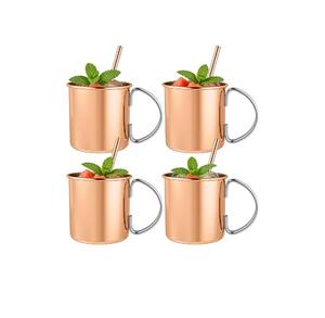 Vente en gros de tasses en cuivre et acier inoxydable avec finition lisse, tasses à boire en cuivre pour accessoires de bar - Product Image 6