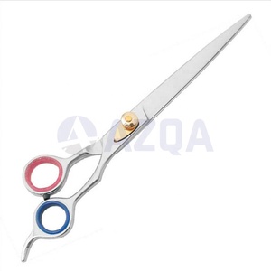 Ciseaux de toilettage pour animaux de compagnie en acier inoxydable professionnel à lame longue, ultra-affûtés, ciseaux droits pour couper les poils des chiens et des chats - Product Image 4