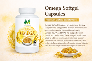 OMEGA SOFTGEL Plant Extract Softgel Capsules with Premium Botanical Ingredient <b>Blend</b> in Secure <b>Bottle</b> Packaging for Herbal - Product Image 4