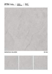 กระเบื้องพอร์ซเลนลายแกะสลัก ดีไซน์เนอร์ แมตต์ ขนาด 600x600 มม. 60x60 ซม. พื้นผิวตกแต่งพรีเมียม ทนทาน แผ่นปูพื้นเซรามิก - Product Image 3