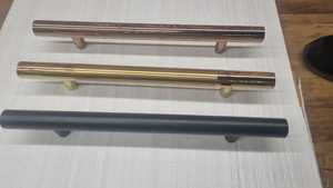 Modern Stainless Steel Cabinet Bar Handles Minimalist Design Black <b>Gold</b> Silver Bronze Kitchen Furniture <b>Drawer</b> <b>Pulls</b> Durable - Product Image 3