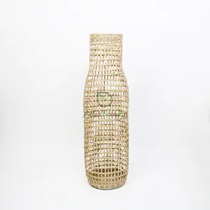 Seagrass vase/tall floor vases/decorative vase for living room