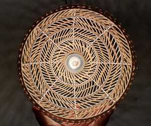 Rattan Pendant Light Handwoven 10 Inch Bamboo Wicker Lampshade Boho Natural <b>Ceiling</b> Lamp Supplier Factory - Product Image 5