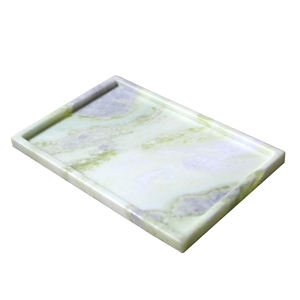 Bandejas Decorativas de Lujo con Diseño de Conchas de Ónix Natural, Acabado Superficial Antiguo, para Cocina y Sala de Estar - Product Image 4