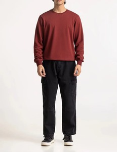 Sudadera de Cuello Redondo para Hombre, Tejida en Poliéster/Algodón, 280g, Transpirable, Teñido Liso Digital, Bordado 3D, Ecológica - Product Image 2