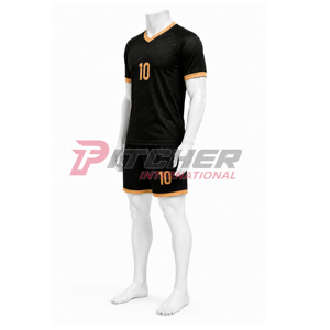 Service de conception d'uniformes de football personnalisés : Short à carreaux respirant, options grandes tailles, créez vos propres couleurs, disposition, nom d'équipe, joueur - Product Image 4