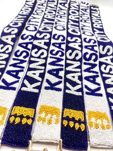 Kansas City Royals Beaded <b>Adjustable</b> <b>Strap</b> Fashion Handmade Shoulder Crossbody Bag Accessory - Product Image 1
