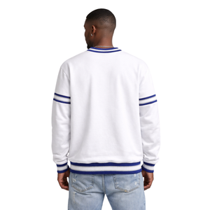 Sudadera con Cuello Redondo y Franjas Blancas de Phi Beta Sigma, Prenda de Fraternidad Griega con Diseño Clásico de Chenille, Comodidad Premium - Product Image 2