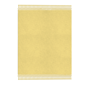 Solid Yellow Cotton Throw <b>Blanket</b> With Tassels Design Morden Cotton Throw for Home Decor All Season Use. - Product Image 3