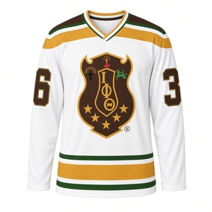 IOTA IPT Almighty I Weißes Hockey-Trikot Herren Langarm-Sportshirt mit griechischen Buchstaben für Bruderschaften Athletic Campus - Product Image 3