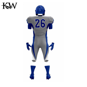 ชุดยูนิฟอร์มอเมริกันฟุตบอลแบบกำหนดเองสำหรับ OEM เสื้อและกางเกง ผ้าโพลีเอสเตอร์ระบายอากาศ แห้งเร็ว แบบซับลิเมชั่น สำหรับทีมกีฬา เด็กและผู้ใหญ่ - Product Image 6