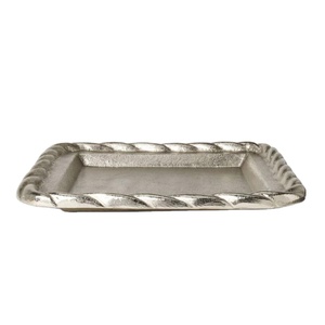 Plateau décoratif Ramadan pour servir les aliments, idéal pour les hôtels et restaurants, compatible lave-vaisselle, plateau en métal style américain - Product Image 1