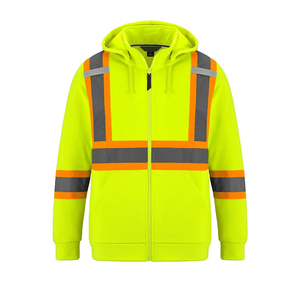 Veste de sécurité réfléchissante pour hommes, classe 2 ANSI, personnalisable avec logo, haute visibilité, maintien au chaud, fermeture sécurisée et pratique - Product Image 1