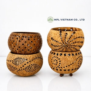 Handmade Coconut Shell Candle Holder Decorative <b>Lantern</b> Perforated Coconut <b>Lamp</b> for Home Wedding Party - Product Image 5