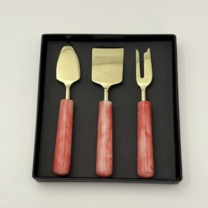 Nuevo Producto: Juego de Cuchillos para Queso y Frutas de Acero Inoxidable con Mango de Resina, Juego de Herramientas para Queso para Uso en el Hogar, Hoteles y Restaurantes - Product Image 1