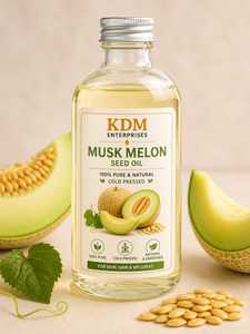Aceite de Semilla de Melón Musk Puro Prensado en Frío, Aceite Portador para el Cuidado del Cabello y el Cuerpo, Uso en Masajes, Fabricado por Kdm Enterprises - Product Image 4