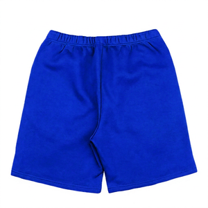 Shorts décontractés pour hommes en coton vert uni, écologiques, à séchage rapide, taille mi-haute, élastiques, tricotés et respirants - Product Image 5