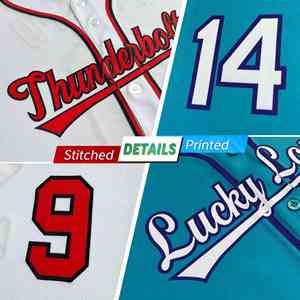 Maillots de baseball personnalisés à col rond, en polyester respirant, à rayures, unisexes, pour hommes - Product Image 5