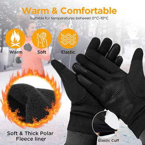 Thermal <b>Touchscreen</b> <b>Gloves</b> for Running – Winter Sports <b>Gloves</b> with Anti-Slip Palm Breathable Stretch Fabric and Warm - Product Image 5