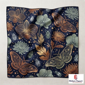 High Grade Custom Printed Square <b>Scarf</b> With Soft Lightweight <b>Womens</b> Fashion Headscarf OEM ODM Bulk Supply Manufacturer - Product Image 4