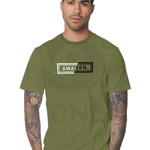 Camiseta lisa de cuello redondo de algodón pesado de alta calidad, ropa de calle, estilo informal con inspiración de moda de peso pesado - Product Image 1