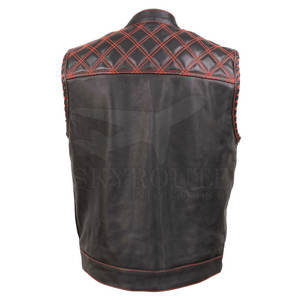 Chaleco de Cuero Portátil para Hombre, Chaleco de Cuero Grueso, Cómodo y Profesional para Hombre - Product Image 2