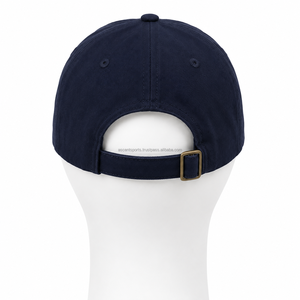 Gorra de Béisbol Unisex Azul Marino de 6 Paneles, Deportiva, 100% Algodón Twill, Color Sólido, Ajustable, Casual, para Adultos, para Todas las Estaciones - Product Image 3