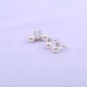 Pendientes de Perlas de Agua Dulce Zhuji Pearl 2025, Nuevo Lanzamiento, Estilo Minimalista, Plata S925, 9-10 mm, para Mujer, Perla Blanca 2025 - Product Image 4