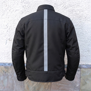 เสื้อแจ็คเก็ตมอเตอร์ไซค์สำหรับผู้ชาย KhumBro สีดำ ทำจากผ้า Cordura แขนยาว กันลม มีแถบสะท้อนแสง ระบายอากาศได้ดี เหมาะสำหรับทุกฤดู - Product Image 2