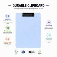 Porte-documents A4 en plastique avec clip discret, léger et durable, pour le bureau, l'école, l'entrepôt et les entreprises