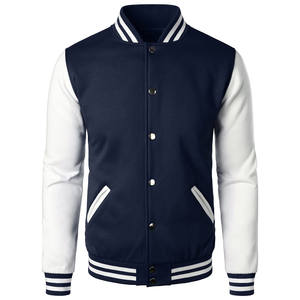 Chaqueta de invierno para hombre, tipo Varsity, diseñada para usar en capas en climas fríos, con botones en la parte delantera y cuello clásico acanalado. - Product Image 1