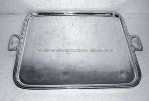 Plateau fantaisie poli brillant en acier inoxydable - Product Image 6