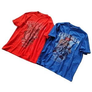 Venta al por mayor 100% algodón Anime impreso cuello redondo Camiseta personalizar impresión Logo camiseta personalizada impresión camiseta - Product Image 1