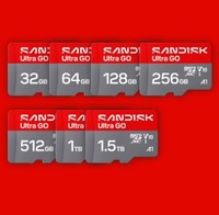 Tarjeta de memoria SanDisk Ultra Go de 1.5TB V10 A1 para teléfono