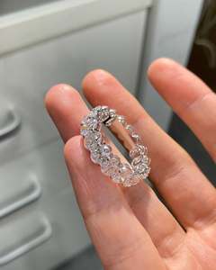 Most Selling 925 Sterling <b>Silver</b> <b>Emerald</b> Cut Moissanite <b>Ring</b> for Formal Dinner and Corporate Events Use for Worldwide Supply - Product Image 2