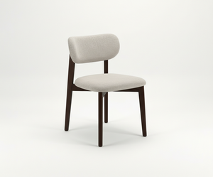 Table basse moderne avec 4 chaises en bois de caoutchouc et chêne, design durable et léger, garantie 1 an, ensemble compact pour salon - Product Image 2