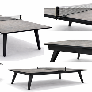 Table de tennis de table Grappa, design moderne, pieds en métal, durable, écologique, pour usage intérieur, à la maison ou en club, avec filet - Product Image 2