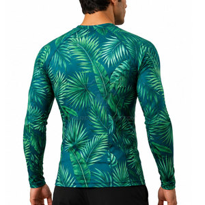 Rashguard anti-transpiration pour homme, à séchage rapide, manches longues, compression, pour entraînement sportif, performance active - Product Image 5