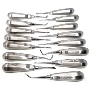 Juego de 15 Elevadores Dentales Ortopédicos Alemanes, Instrumentos Quirúrgicos de Extracción, Acero Inoxidable Reutilizable, Kit de Herramientas para Cirugía Oral - Product Image 5