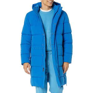 Manteau d'extérieur épais pour homme, parka d'hiver à capuche, taille ajustable avec cordon de serrage, fermeture éclair avant, plusieurs poches, veste de randonnée et de voyage - Product Image 4