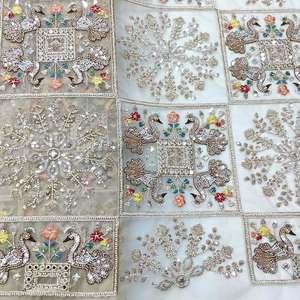 Tissu de broderie perlée haut de gamme, tissu personnalisé, tissu à sequins, tissu en dentelle, vêtements de mode, boutique de vêtements, vente en gros, exportation - Product Image 6