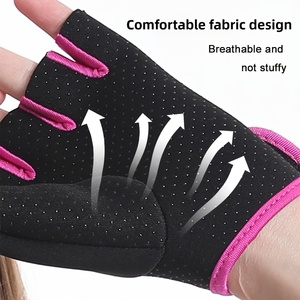 Gym Weightlifting <b>Gloves</b> for Workout Training with Anti Slip Palm Grip and Durable Breathable Material Weightlifting <b>Glove</b> - Product Image 3