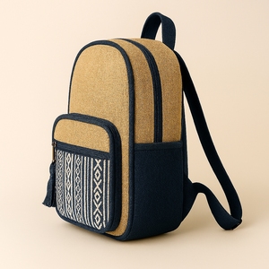 Customaization Brand Eco Friendly Handmade Cotton Fashion <b>Backpack</b> for Daily Use <b>Travel</b> School Minimalist Lifestyle Bag - Product Image 2