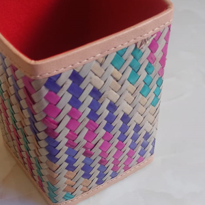 Portalápices/Copa para Lápices Hecha a Mano con Fibra Natural de Murta (Sitol Pati), Biodegradable y Duradera, para Decoración de Oficina, Escritorio y Hogar - Product Image 5