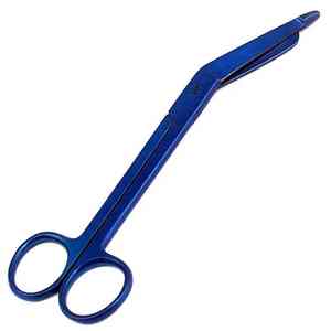 Tijeras Curvas para Vendajes Lister de Grado Médico, Diseño Simple en Color Azul, Utilizadas en Tratamientos Médicos - Product Image 6