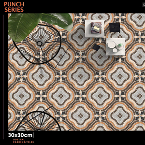 Carreaux de sol numériques haut de gamme pour extérieur, en céramique mate, 300x300mm (30x30cm, 12x12 pouces) pour allées, terrasses et parkings - Product Image 1