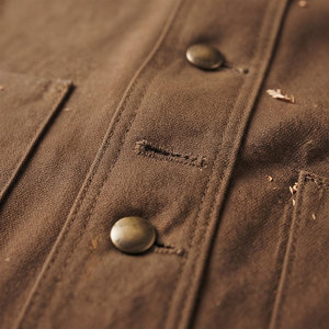 Wholesale Men Canvas <b>Utility</b> <b>Vest</b> Rugged Cotton Workwear Sleeveless Jacket MultiPocket Storage Rib Knit Collar Front Button <b>Vest</b> - Product Image 6
