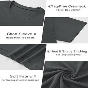 Fabricant de t-shirts personnalisés de haute qualité, 100% coton, t-shirts unis, grandes tailles, pour hommes, envoyés par Dress Sports - Product Image 4