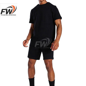 Ensemble t-shirt et short assortis pour homme, ensemble short de sport, logo personnalisé, vêtements de sport pour homme été - Product Image 4